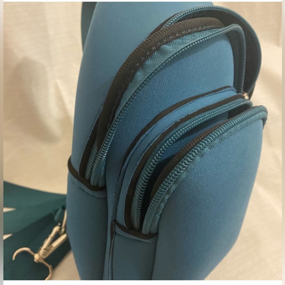 K Carroll Shelly Teal sling crossbody bag - Picture 5 of 10